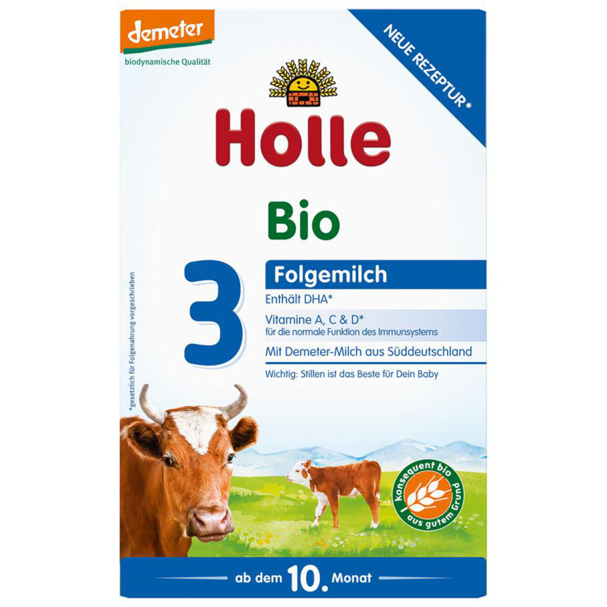 HOLLE Folgemilch 3 - 600 g