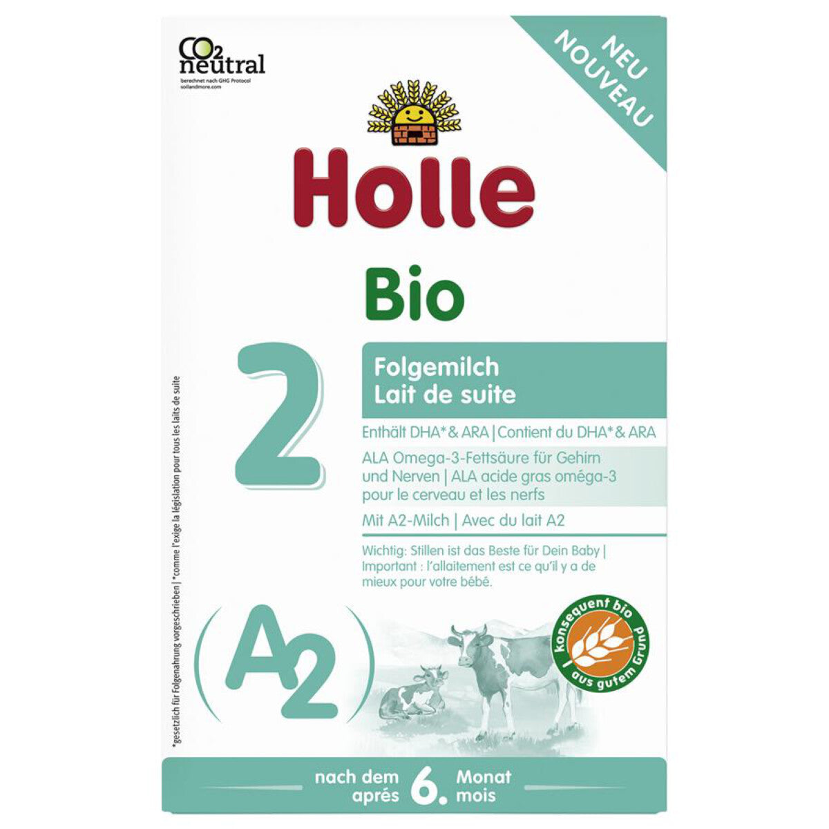 HOLLE A2 Folgemilch 2 - 400 g