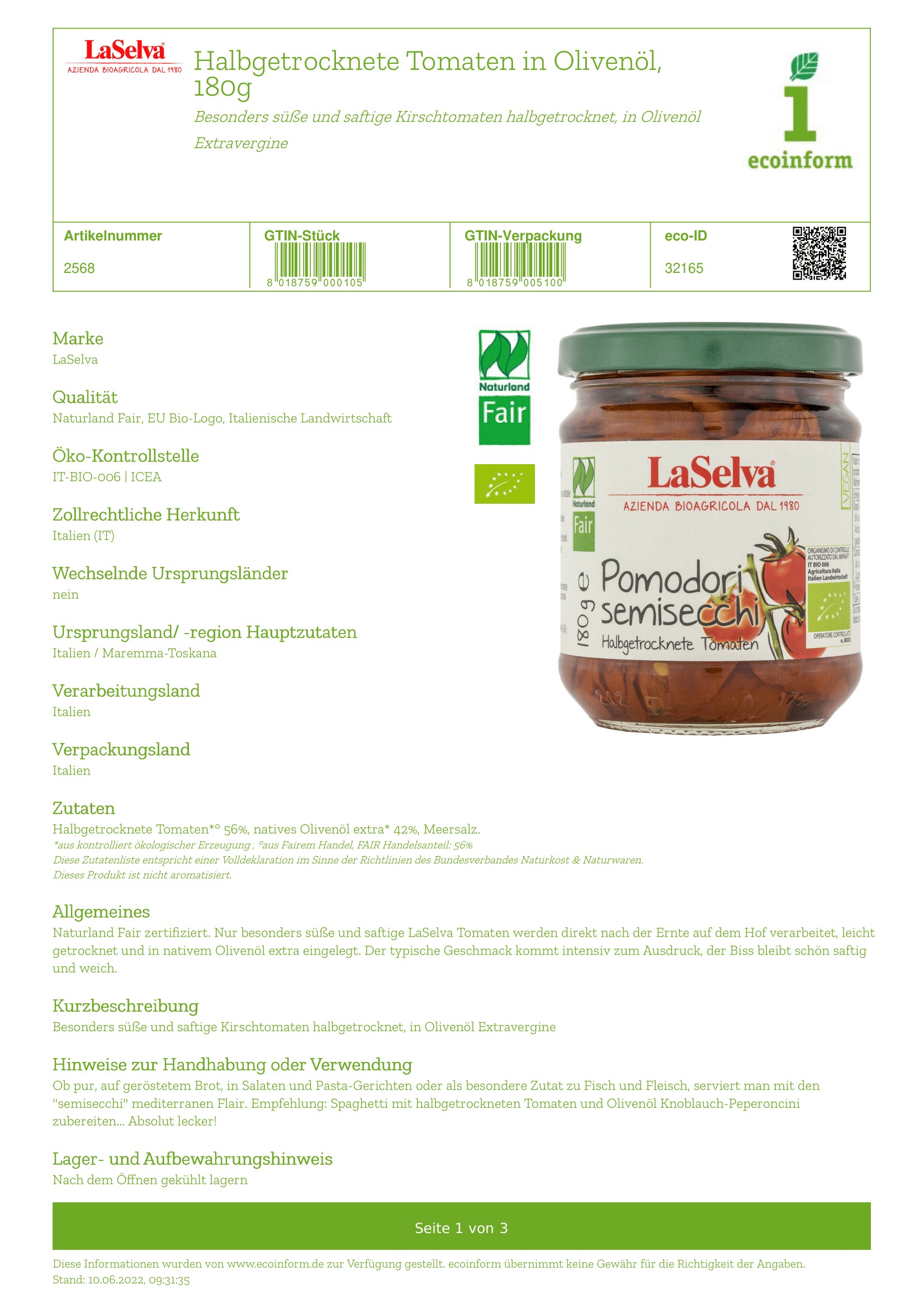 Halbgetrocknete Tomaten