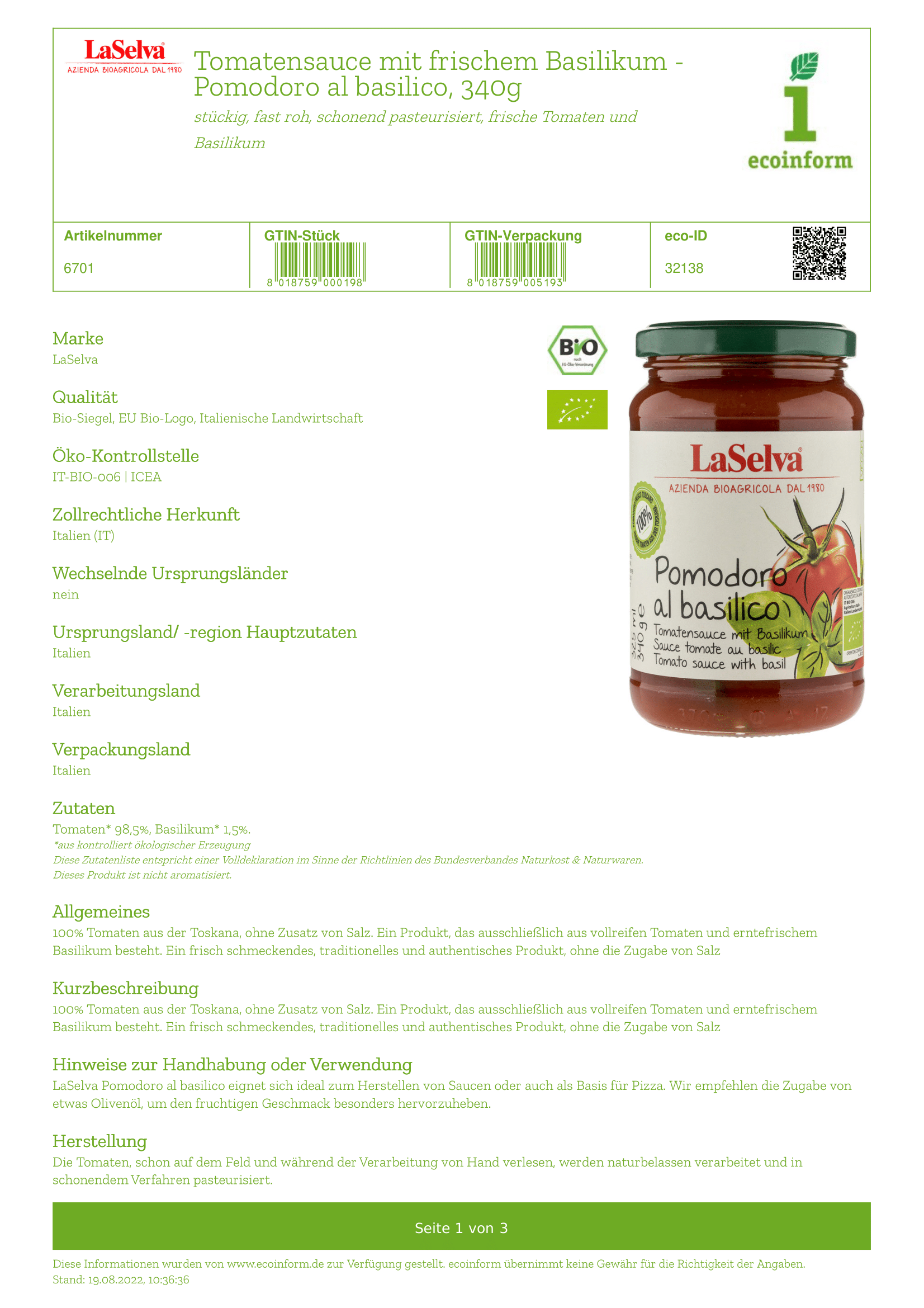 Tomaten mit Basilikum