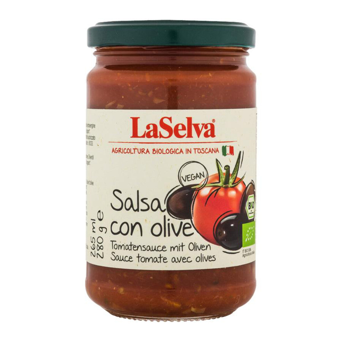 LA SELVA Tomatensauce mit Oliven - 280 g