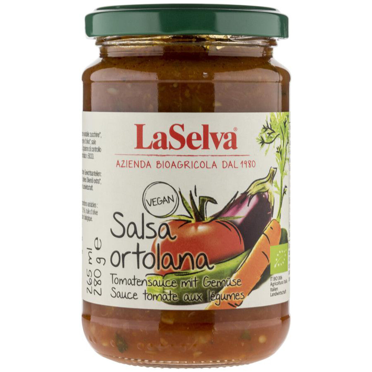 LA SELVA Tomatensauce mit Gemüse - 280 g