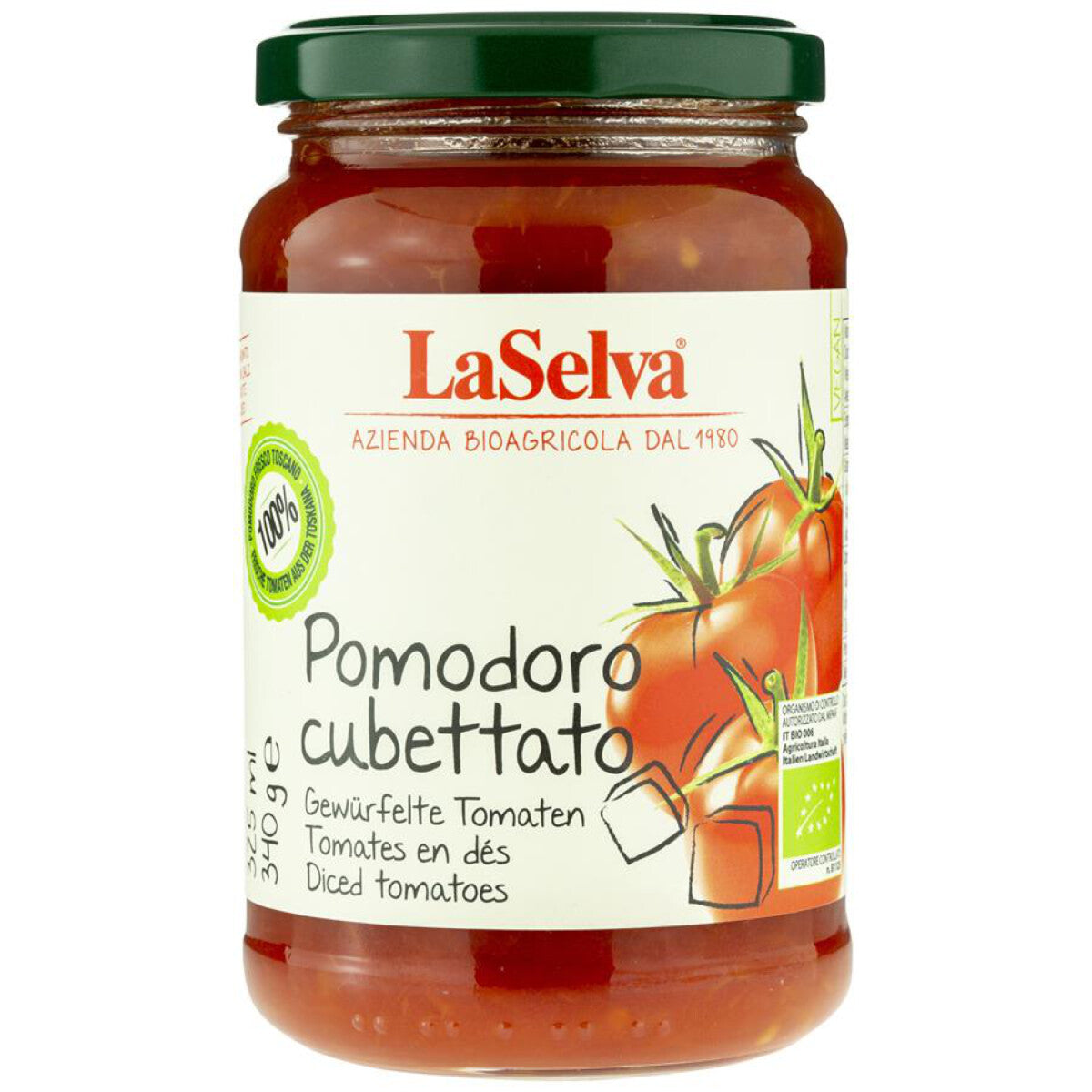 LA SELVA Pomodoro Cubettato - 340 g