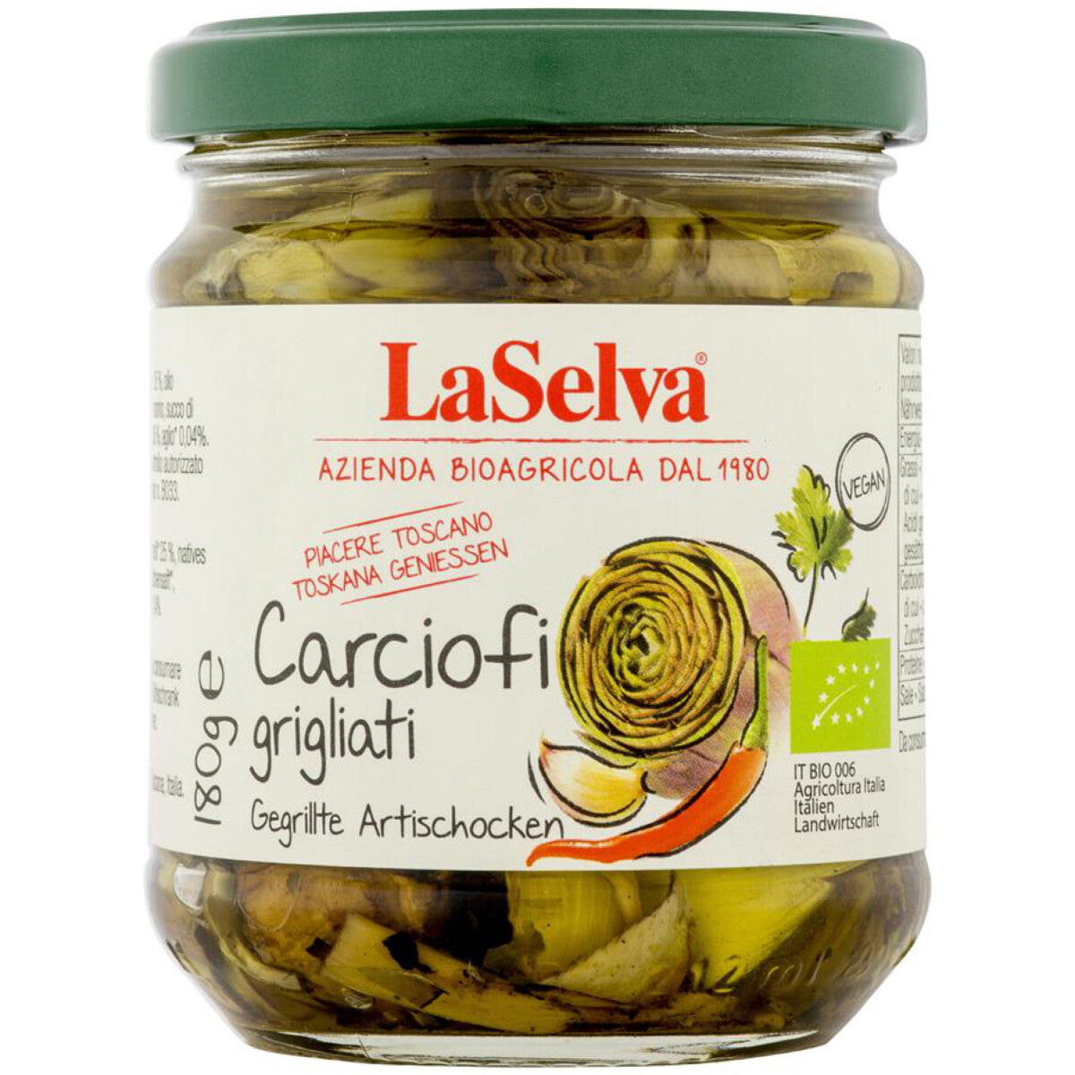 L A SELVA Gegrillte Artischocken in Öl - 180 g