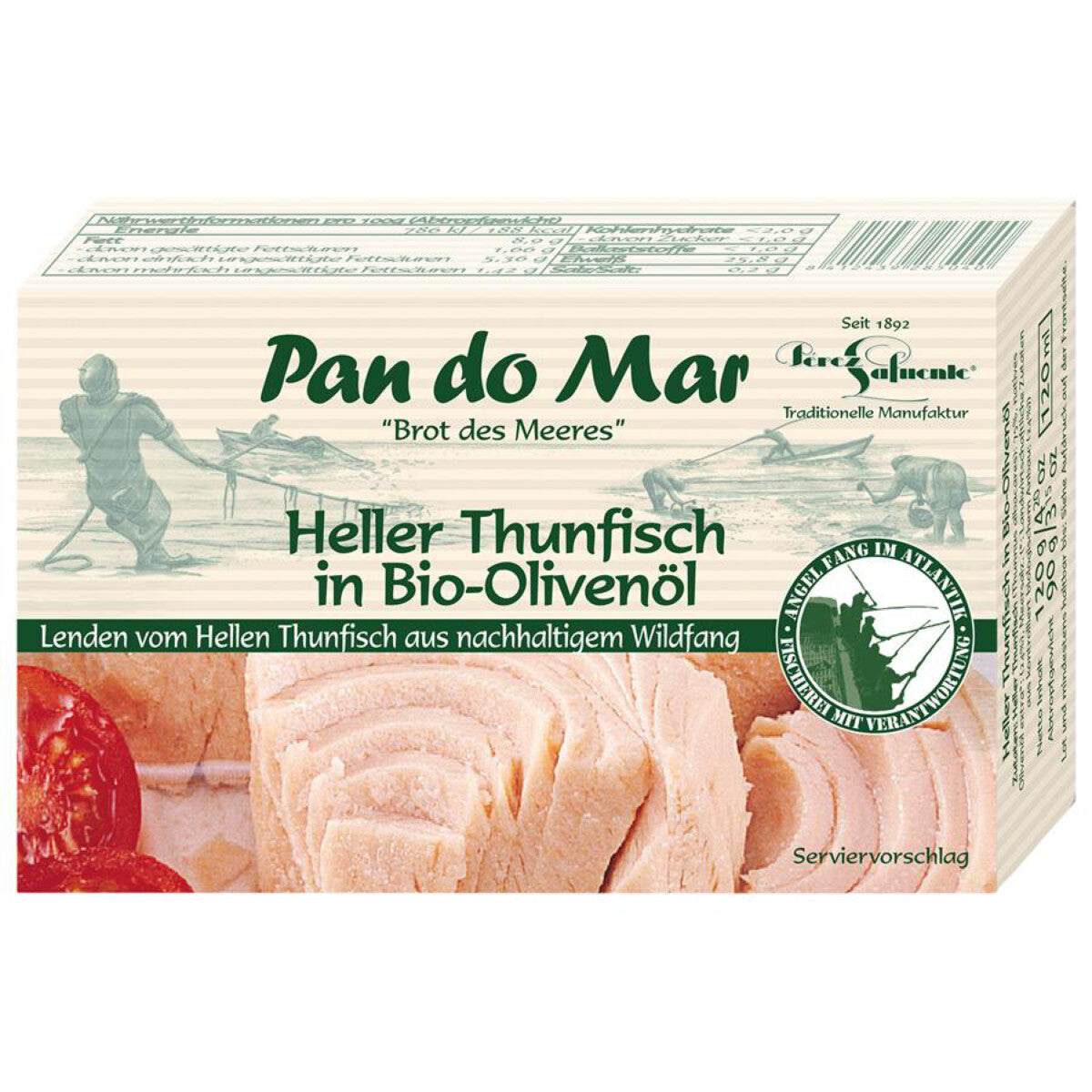 PAN DO MAR Thunfisch hell in Olivenöl - 120 g