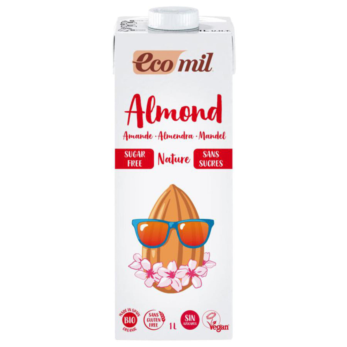 ECOMIL Mandeldrink natur, zuckerfrei - 1 l