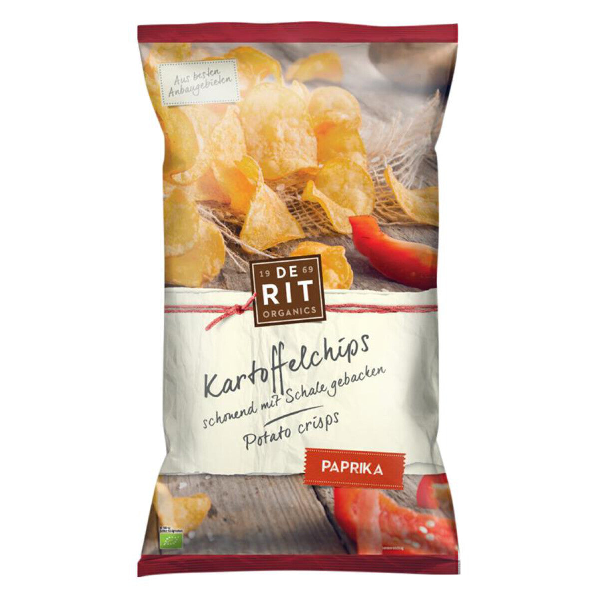 DE RIT Kartoffelchips Paprika - 125 g