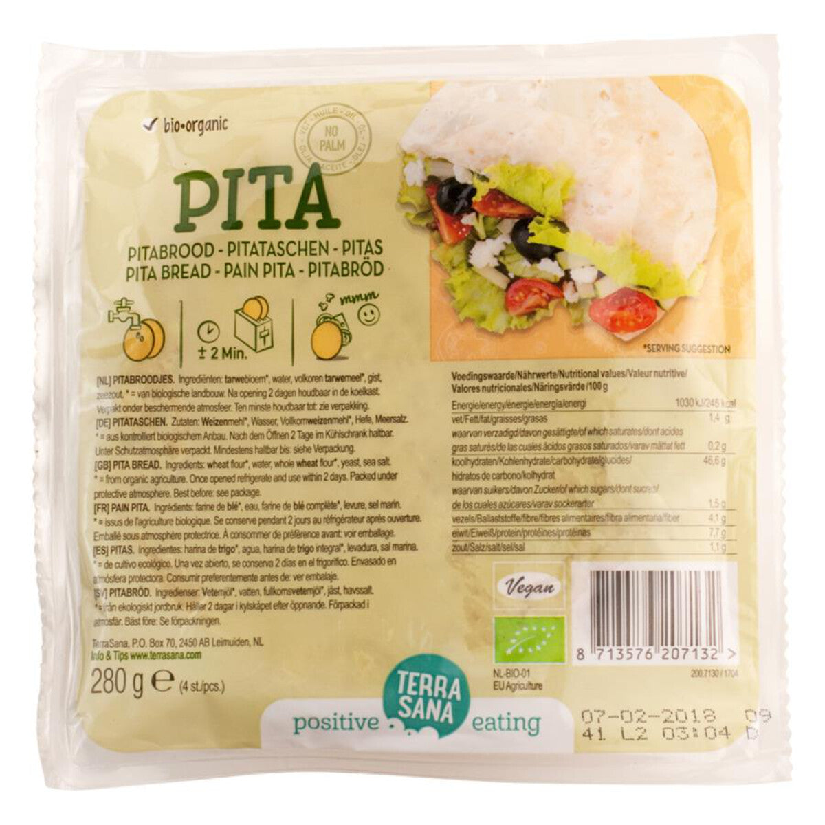 TERRASANA Pitataschen - 280 g