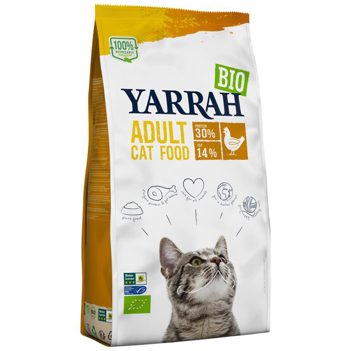 YARRAH Katzen Trockenfutter Huhn - 800 g
