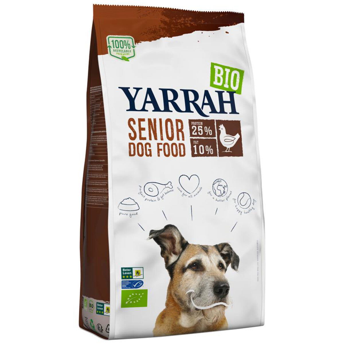 YARRAH Hunde Trockenfutter Senior Huhn - 2 kg