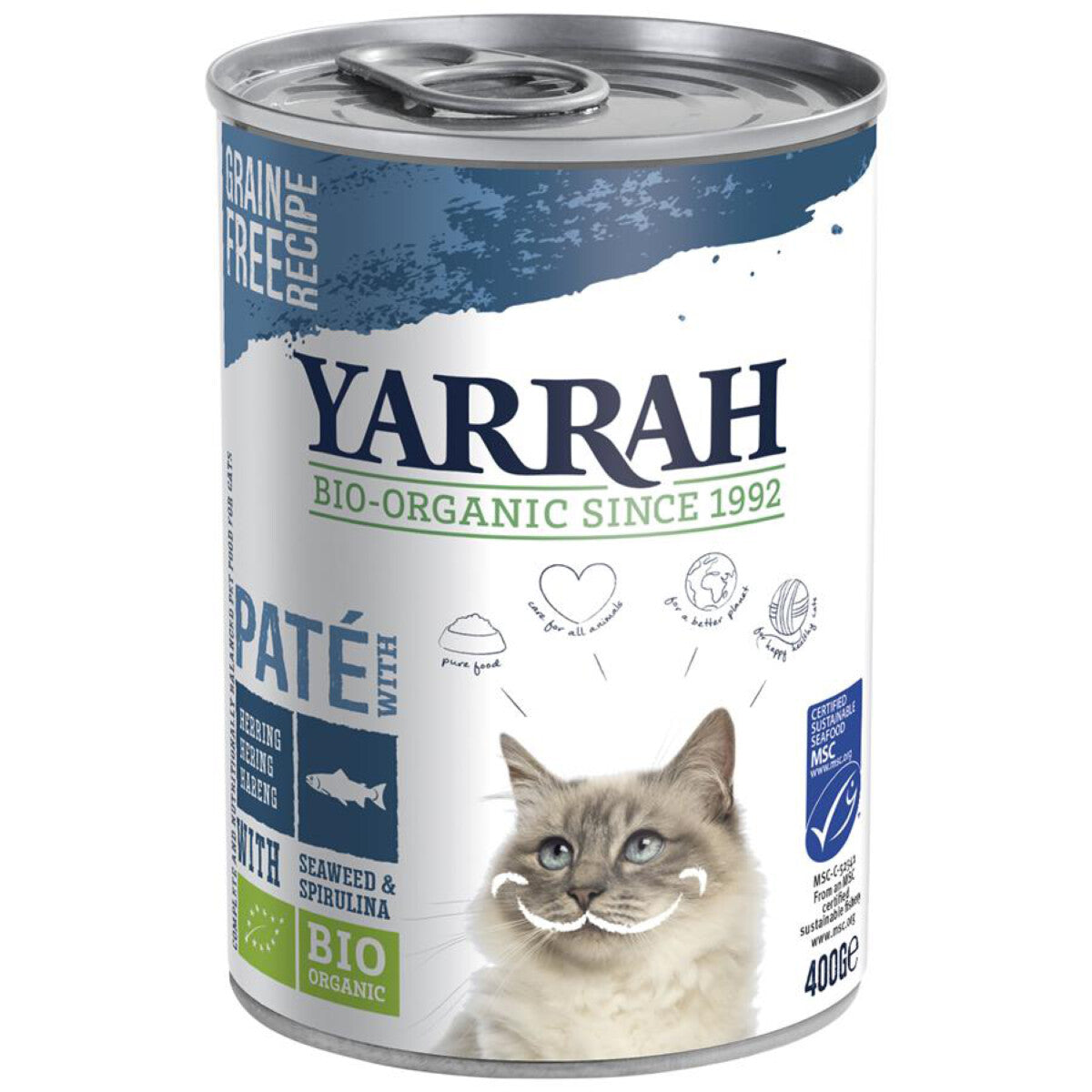 YARRAH Katzenfutter Paté Fisch - 400 g