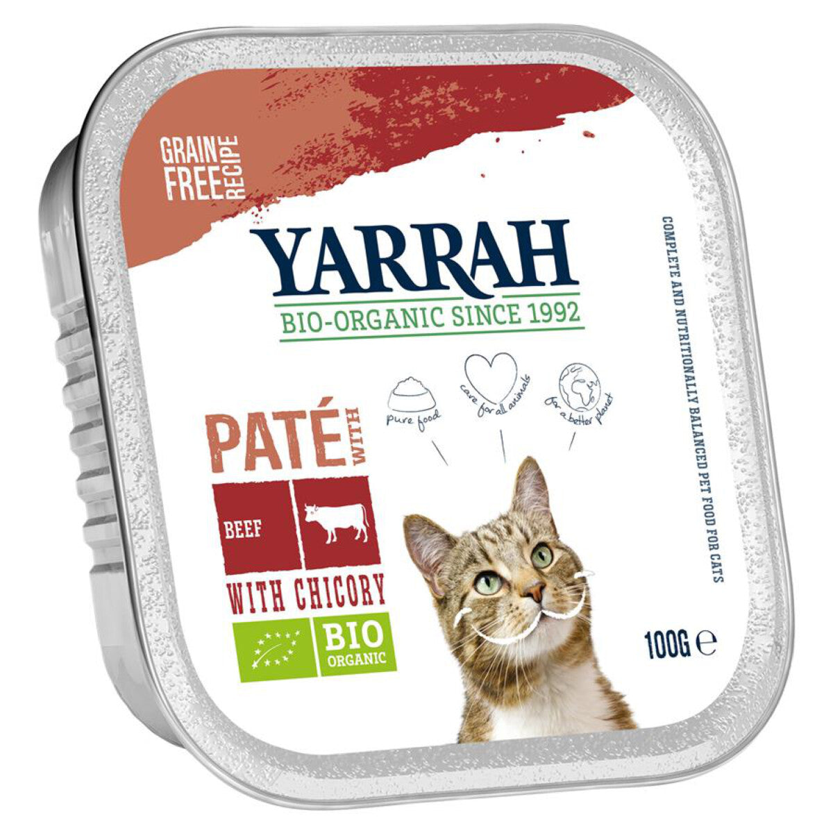 YARRAH Katzenfutter Rind mit Zichorie - 100 g