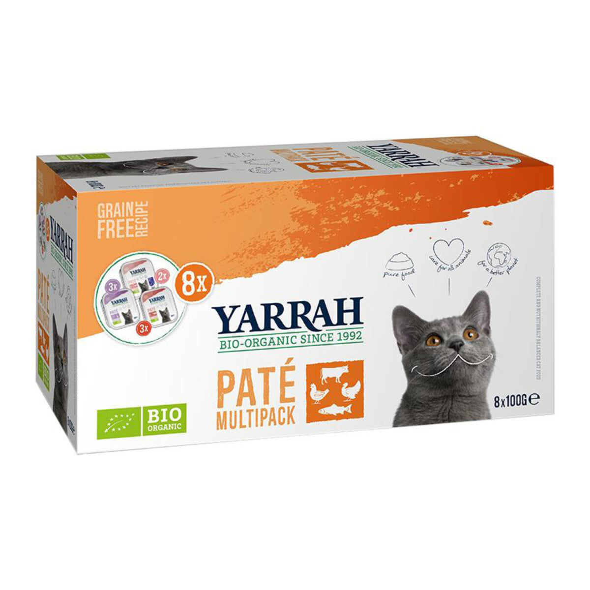 YARRAH Katzenfutter Paté Multipack - 800 g
