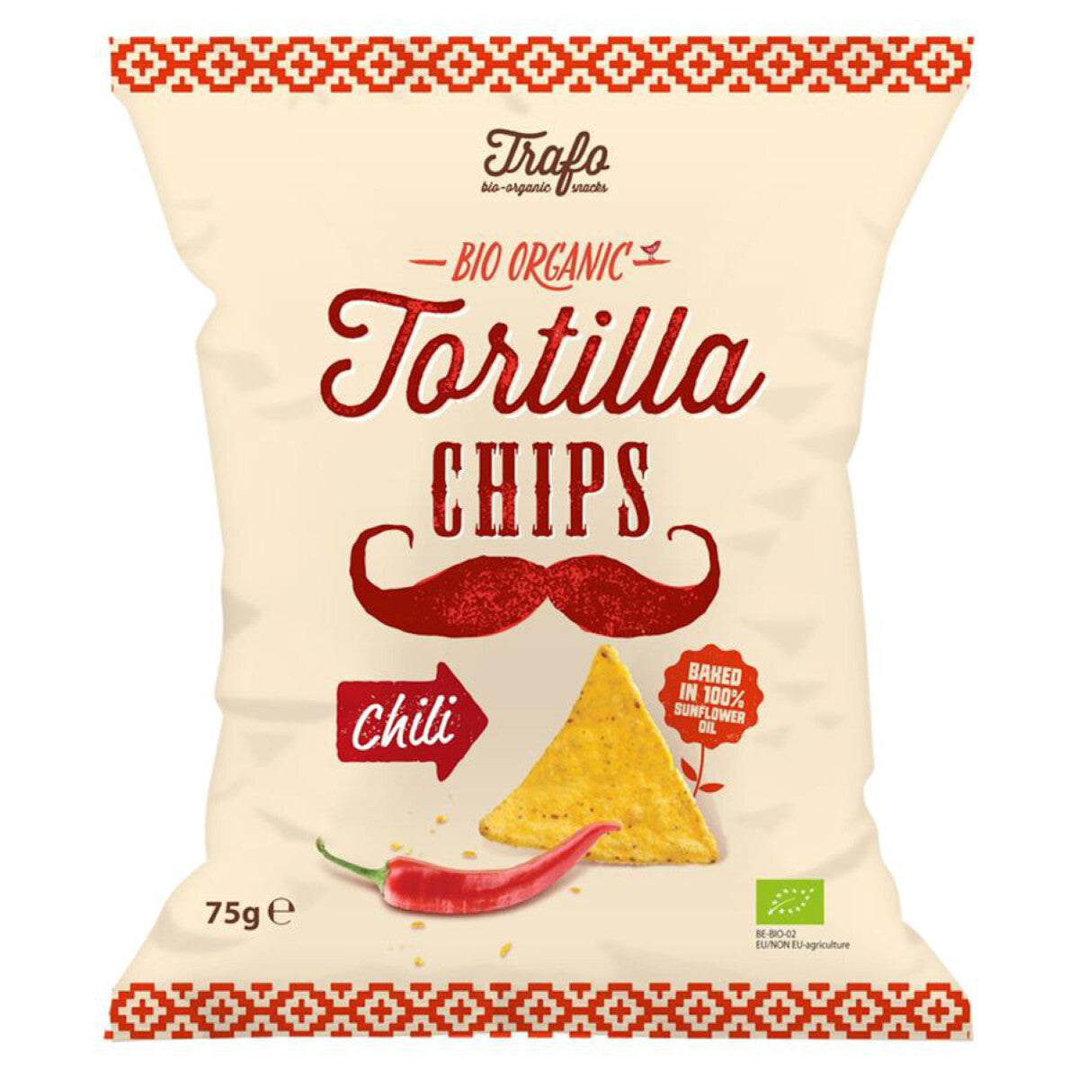 TRAFO Tortilla Chips Chili - 75 g