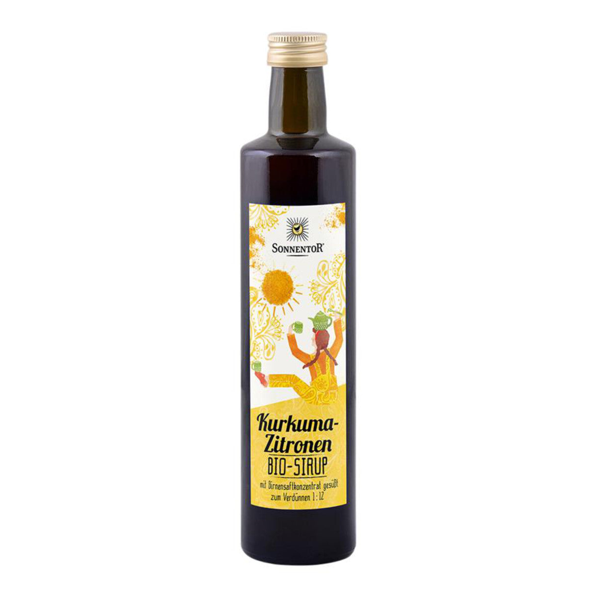 SONNENTOR Kurkuma-Zitronen Sirup - 0,5 l