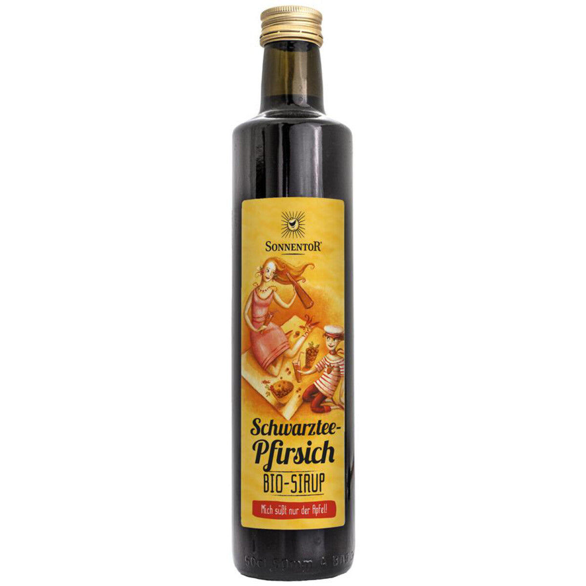 SONNENTOR Schwarztee-Pfirsich Sirup - 0,5 l