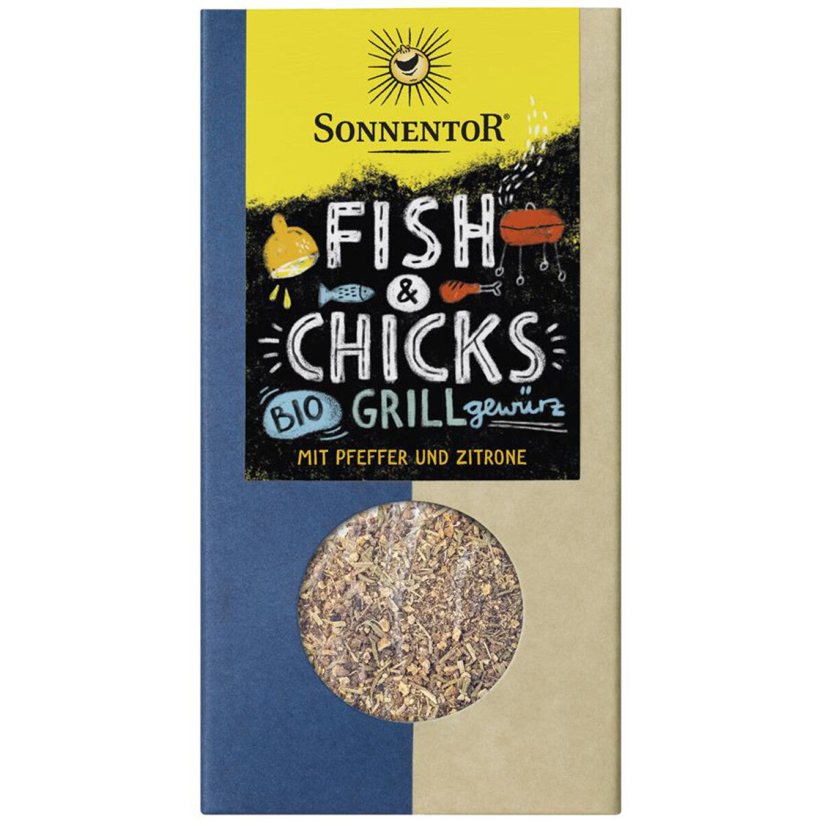 SONNENTOR Grillgewürz Fish & Chicks Grillgewürz - 55 g