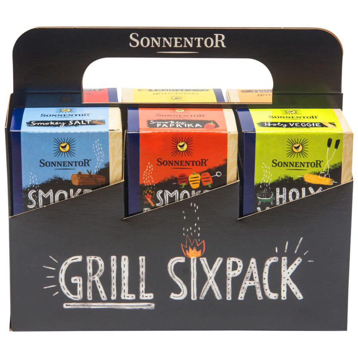 SONNENTOR Grillgewürz Sixpack - 1 Tray