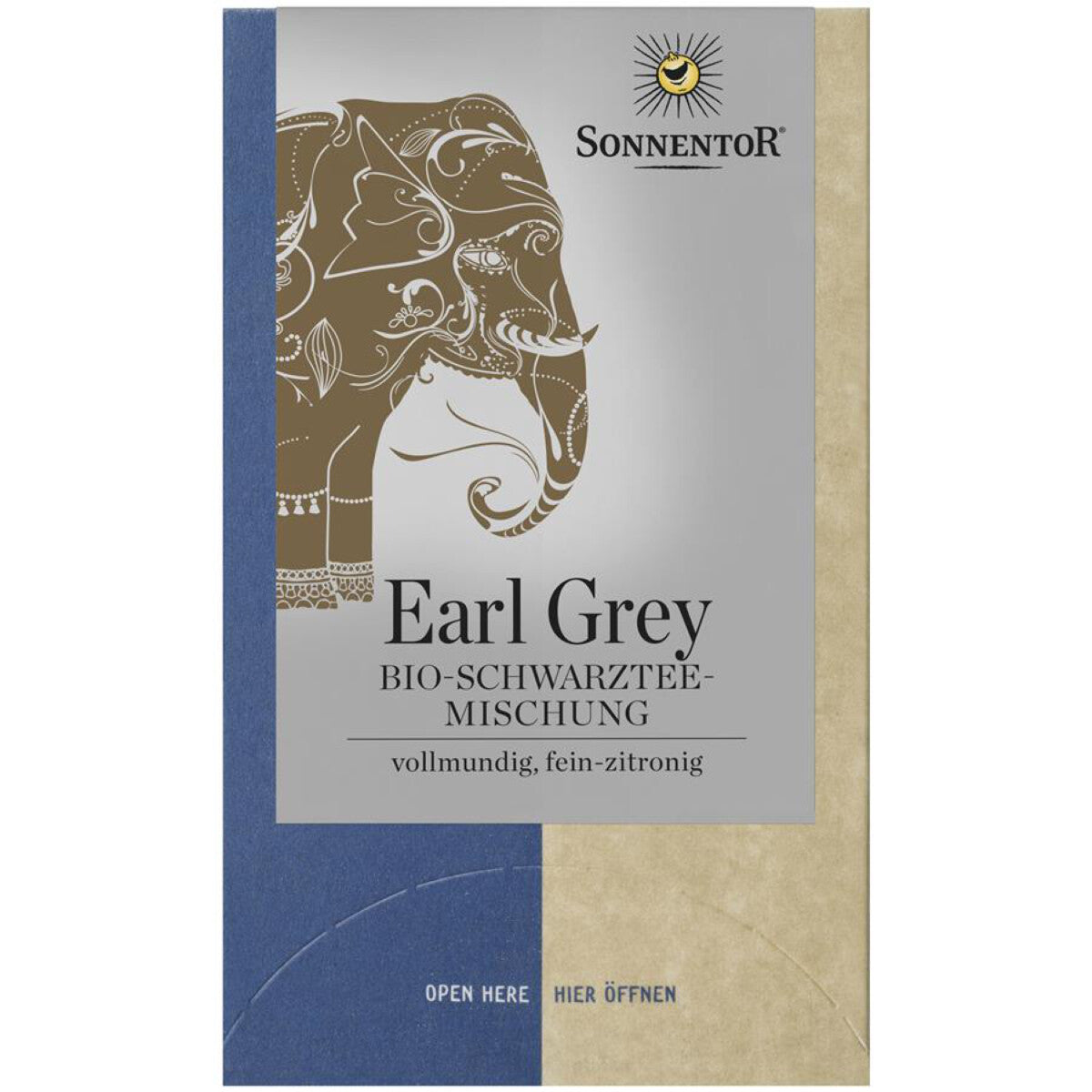 SONNENTOR Earl Grey Schwarztee Beutel - 18 Btl.