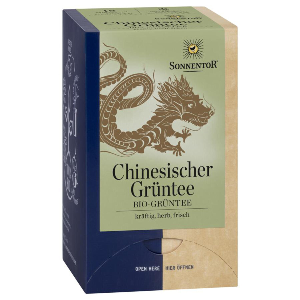 SONNENTOR Chinesischer Grüntee Beutel - 18 Btl.