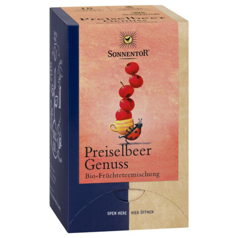 SONNENTOR Preiselbeer Genuss - 18 Btl