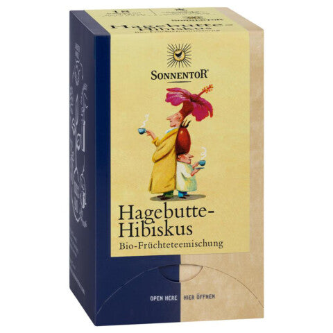 SONNENTOR Hagebutte Hibiskus Tee - 18 Btl 