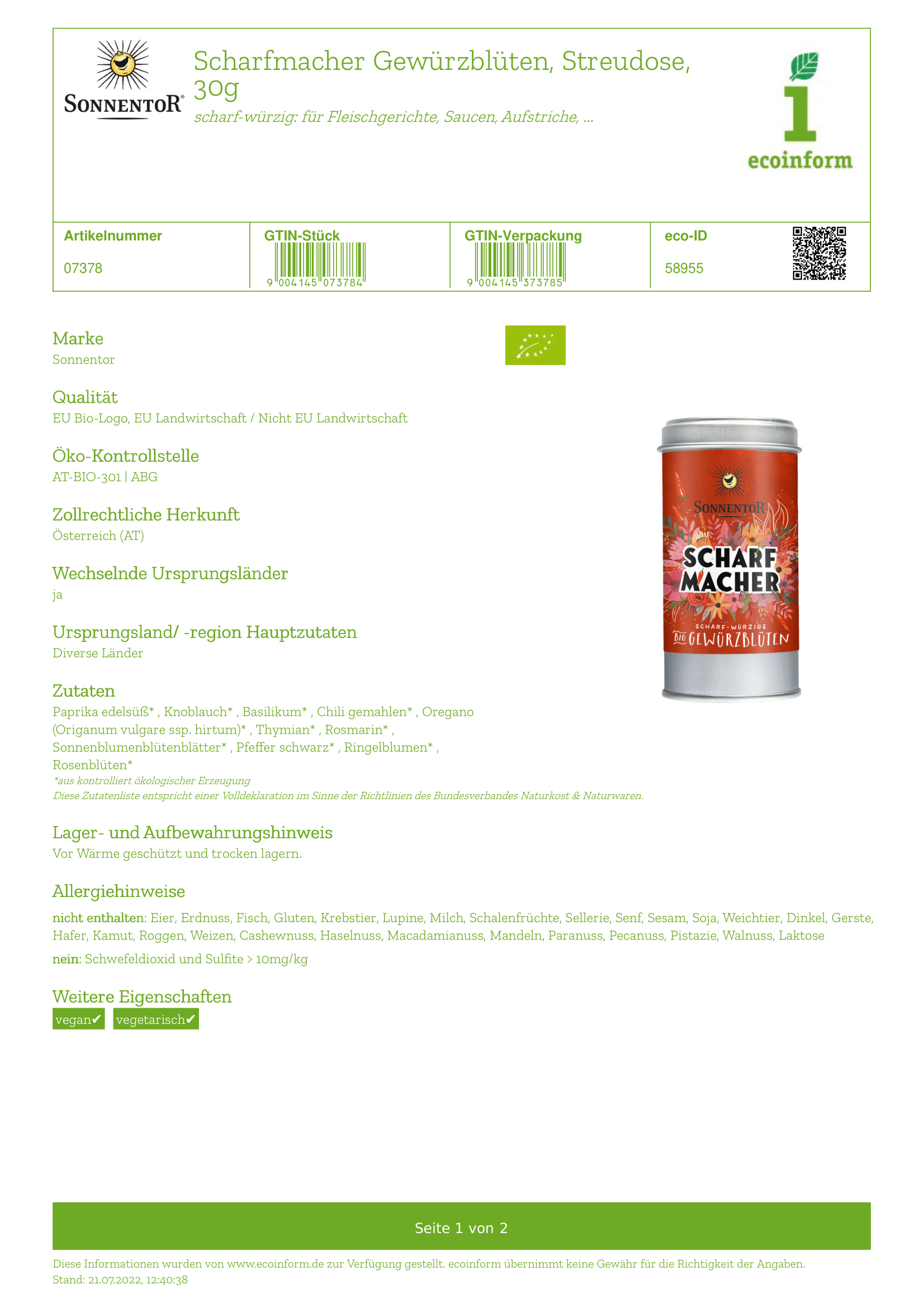 Scharfmacher Gewürzmischung