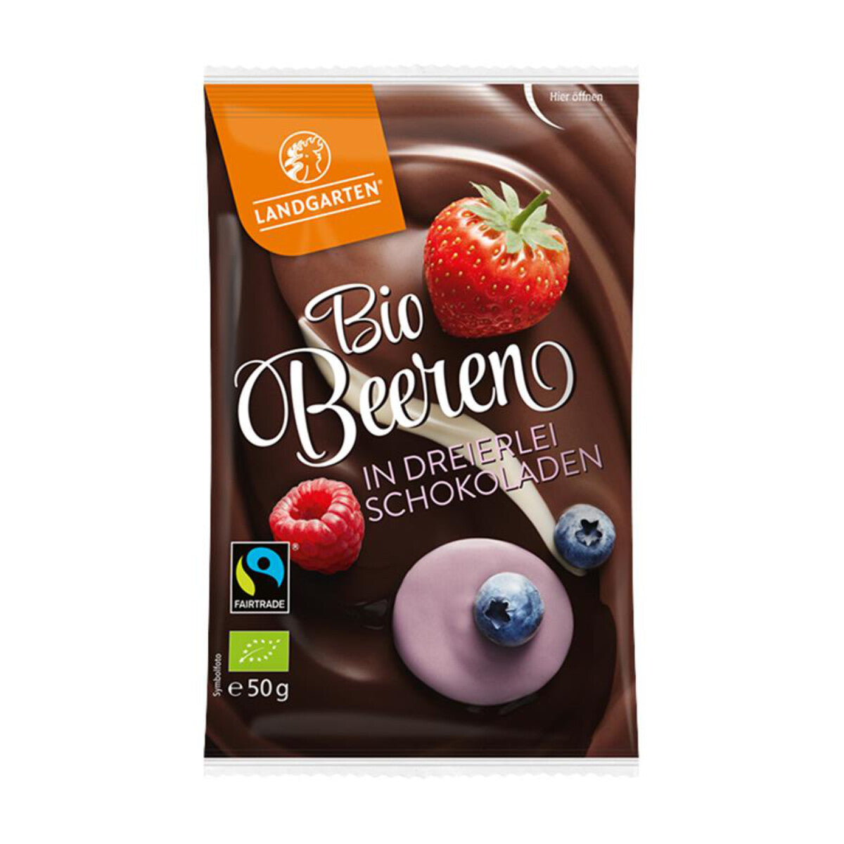 LANDGARTEN Schoko Beeren Mix - 50 g
