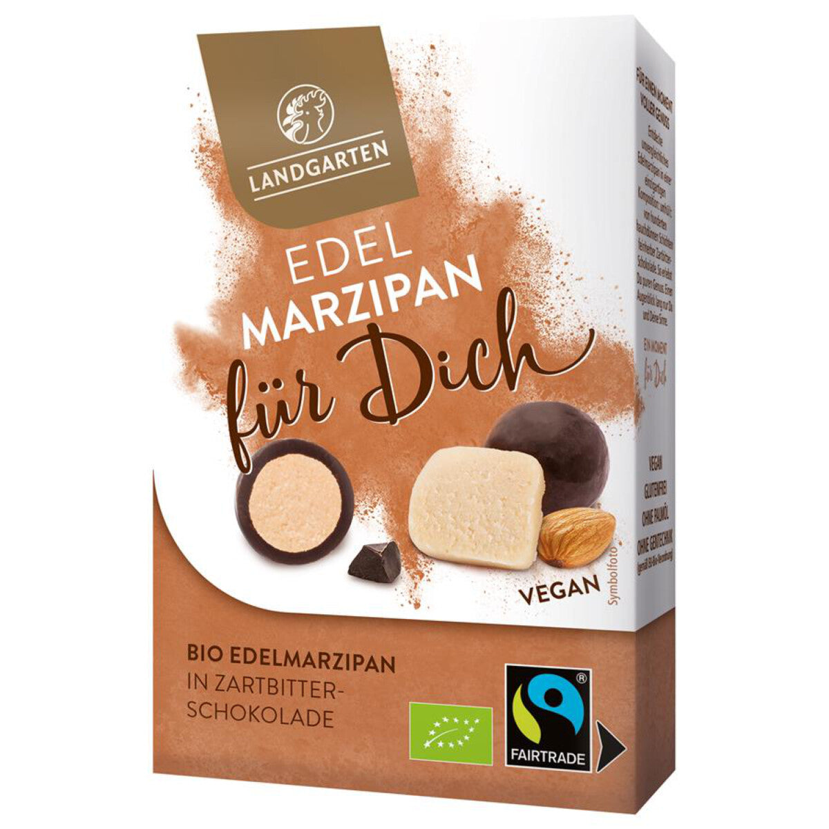 LANDGARTEN Edel-Marzipan in Zartbitterschokolade - 90 g