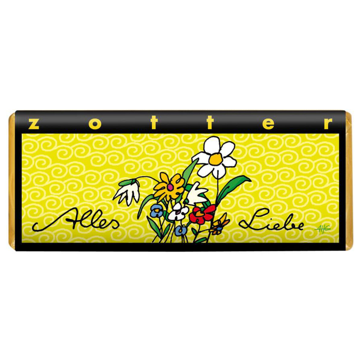 ZOTTER Handgeschöpfte Schokolade "Alles Liebe"- 70 g
