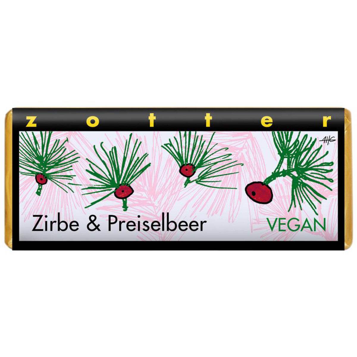 ZOTTER Zirbe & Preiselbeer - 70 g