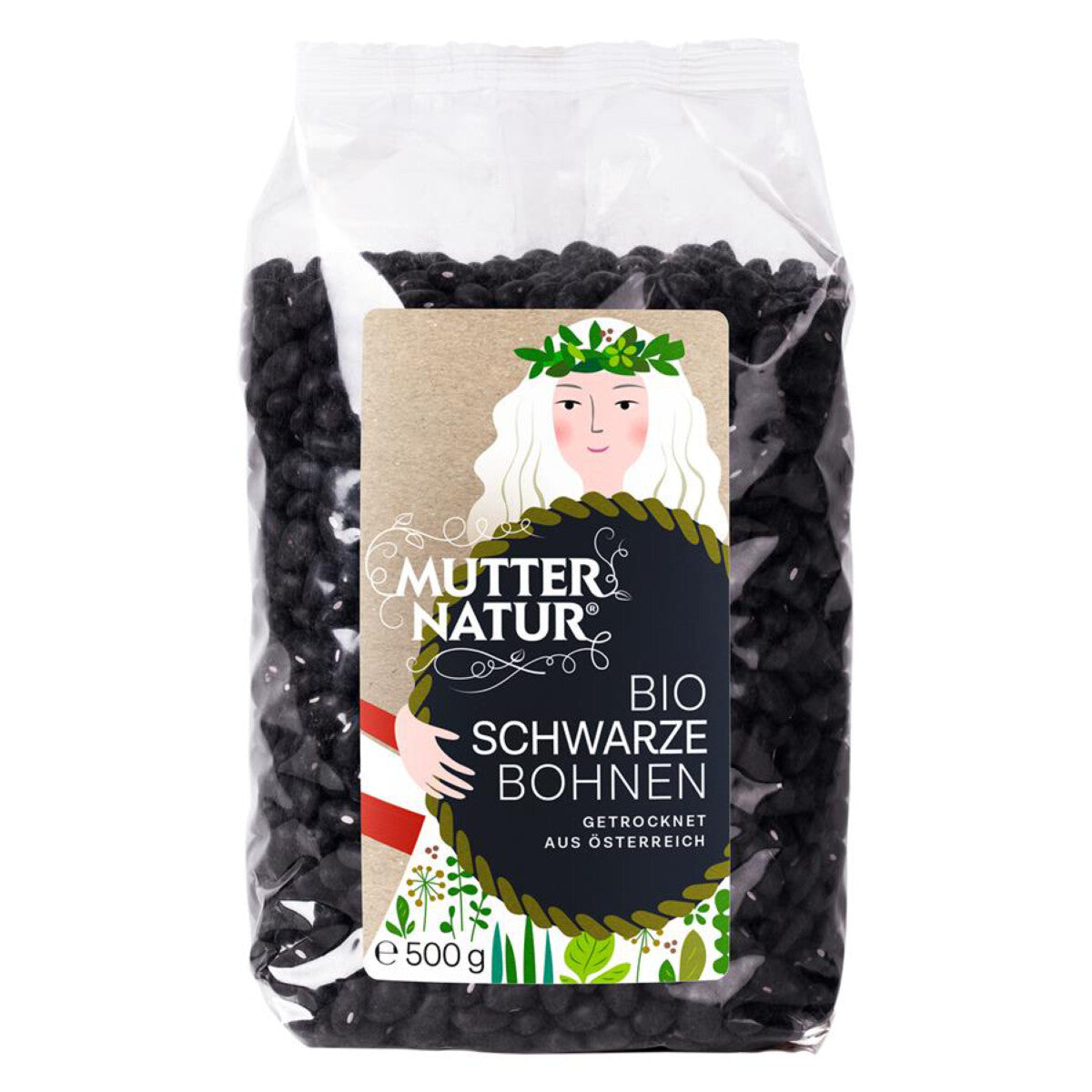 MUTTER NATUR Schwarze Bohnen getrocknet - 500 g