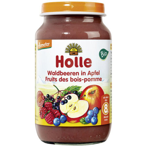 HOLLE Waldbeeren in Apfel - 220 g