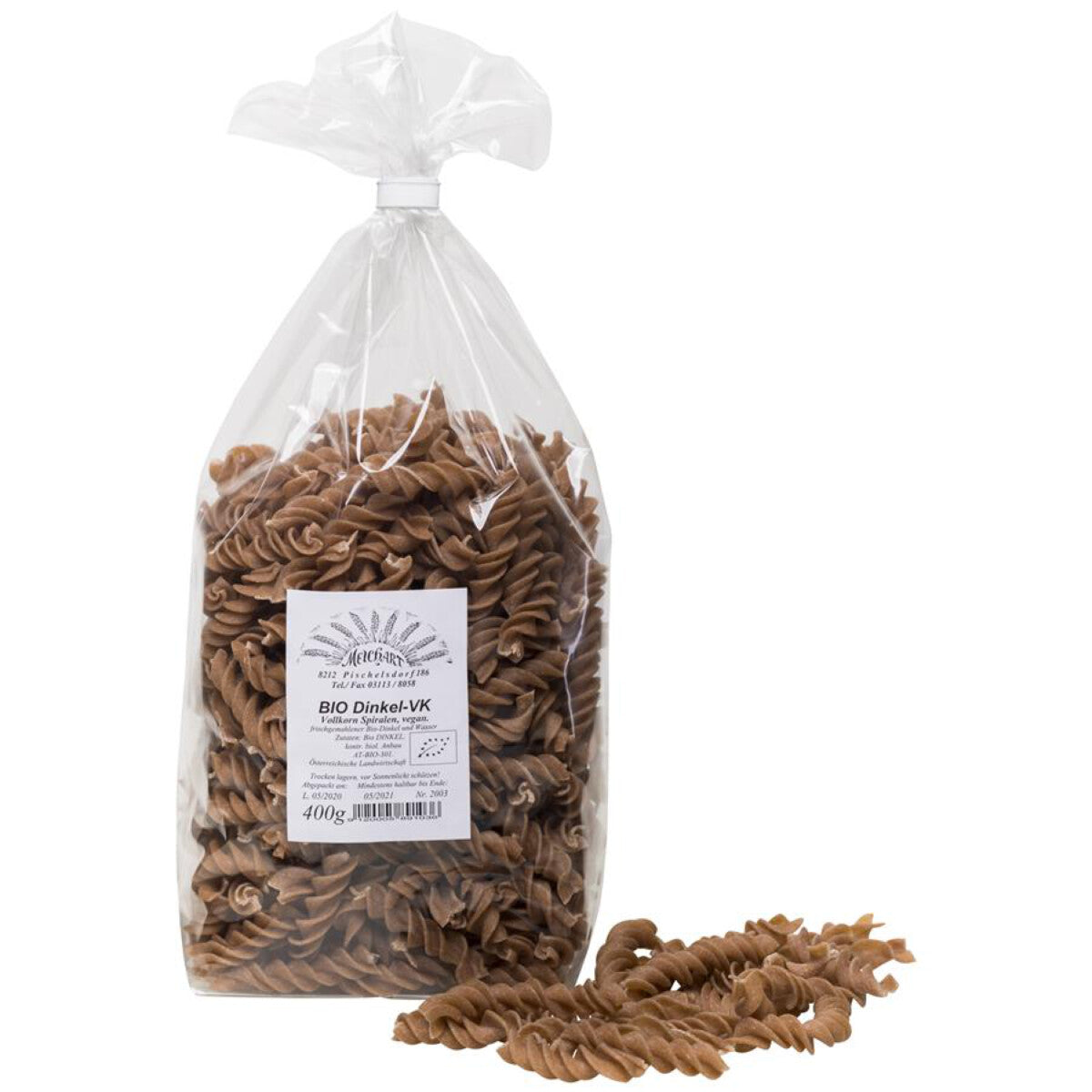 MELCHART Dinkel-Vollkorn Spiralen - 400 g