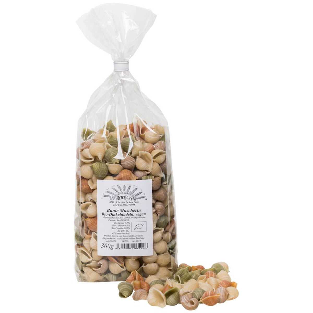 MELCHART Dinkel-Vollkorn Muscheln bunt - 300 g