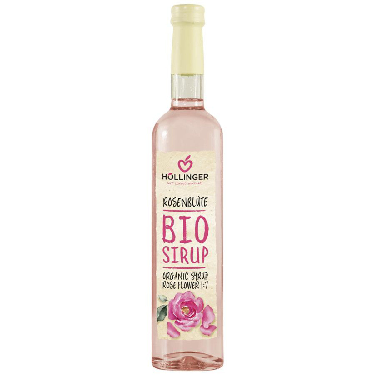 HÖLLINGER Rosenblüten Sirup - 0,5 l