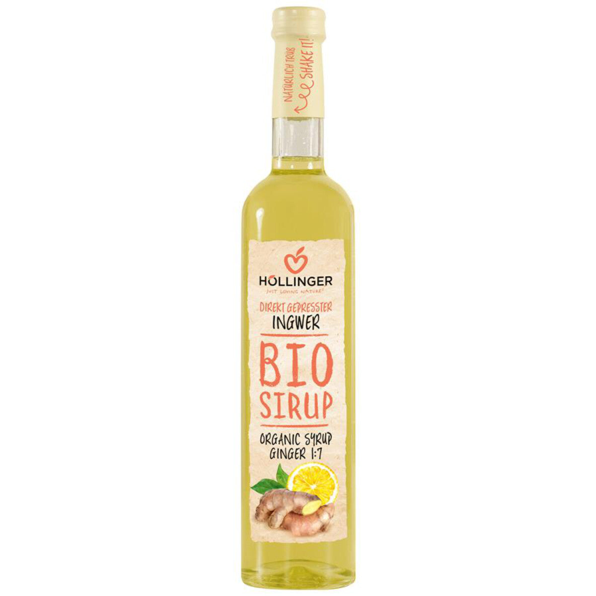 HÖLLINGER Ingwersirup 1:7 - 0,5 l