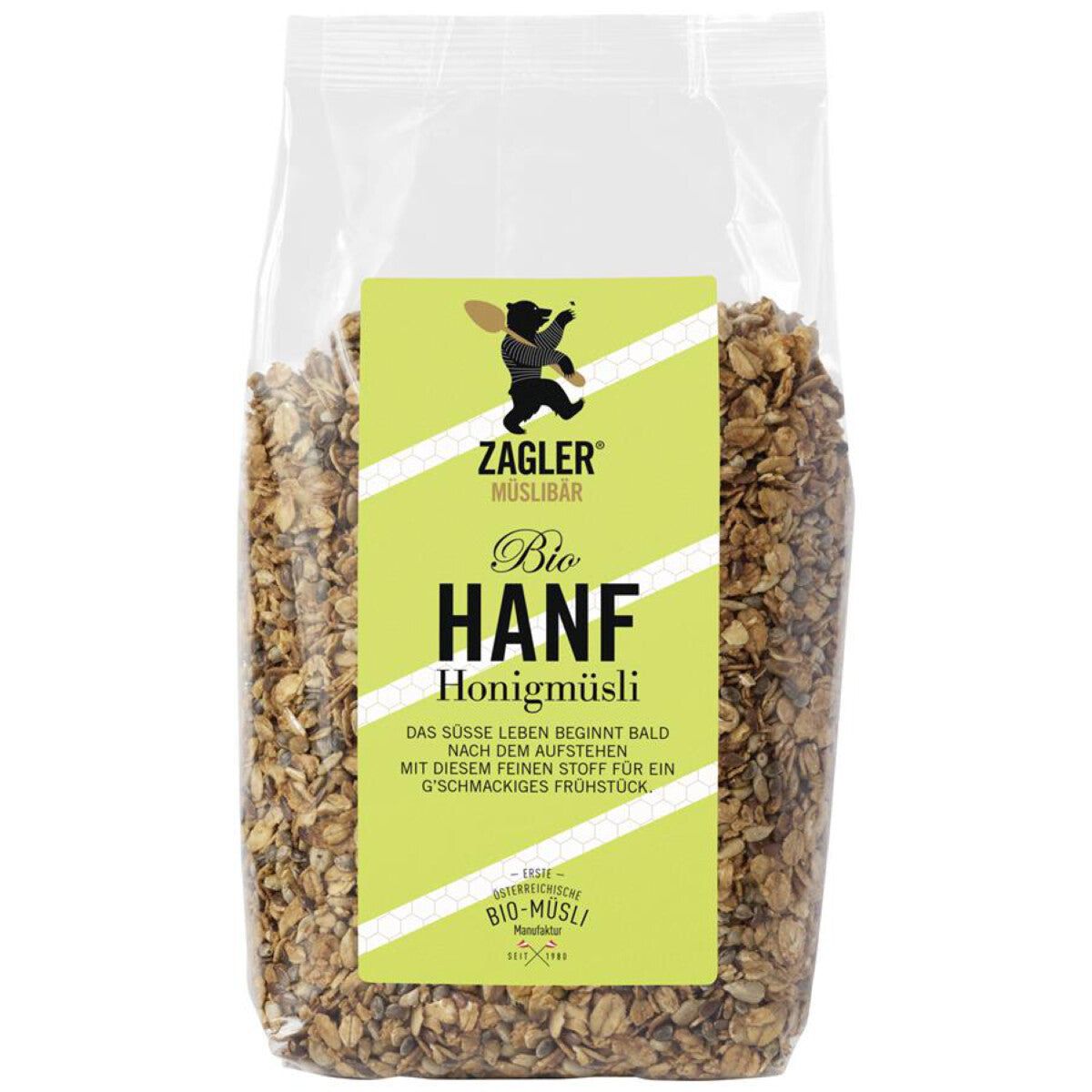 ZAGLER MÜSLIBÄR Hanf-Honigmüsli - 500 g