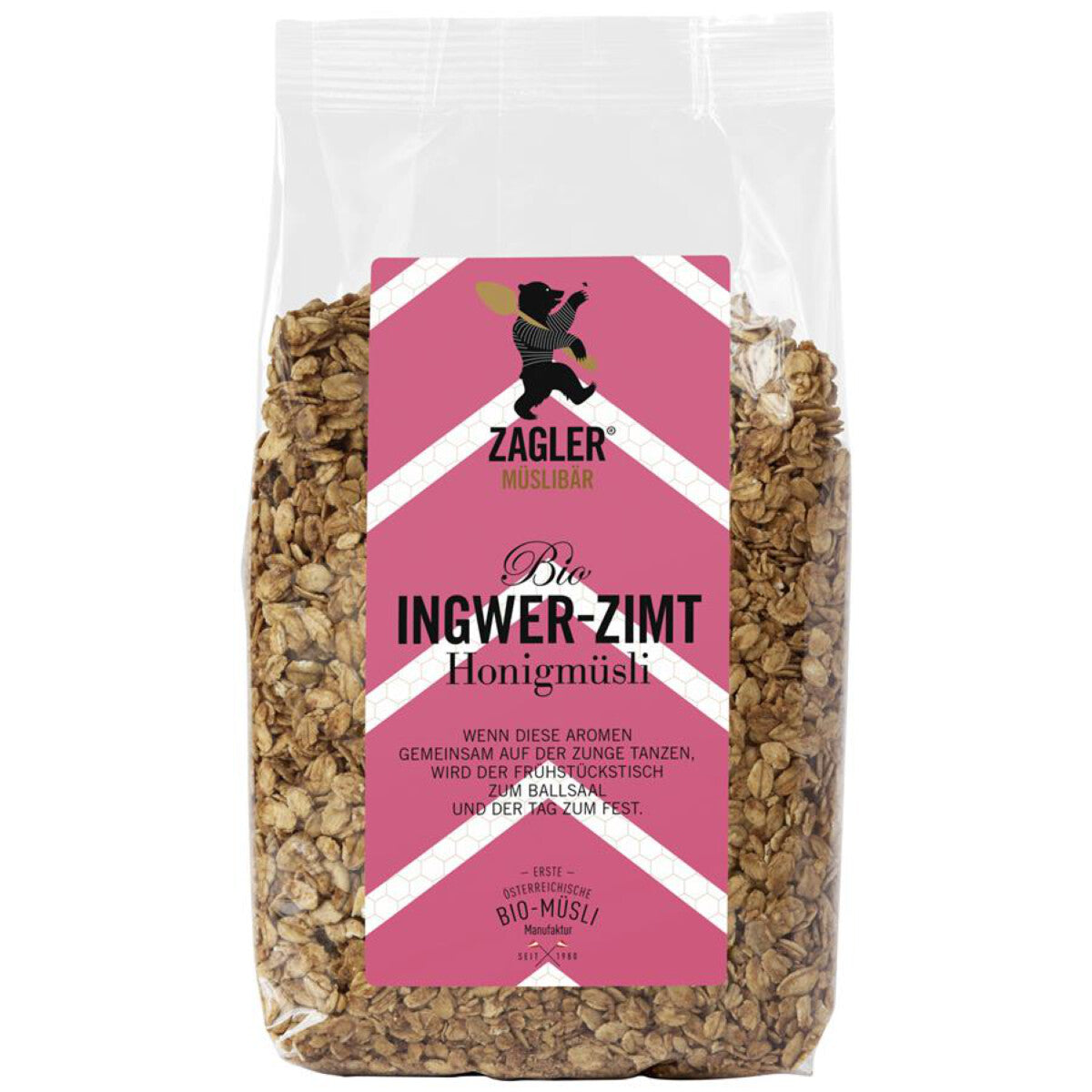 ZAGLER MÜSLIBÄR Ingwer-Zimt-Honigmüsli - 500 g