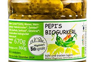 PFLÜGELMEIER PEPI´S Essiggurkerl - 720 ml
