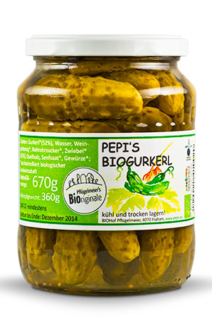 PFLÜGELMEIER PEPI´S Essiggurkerl - 720 ml