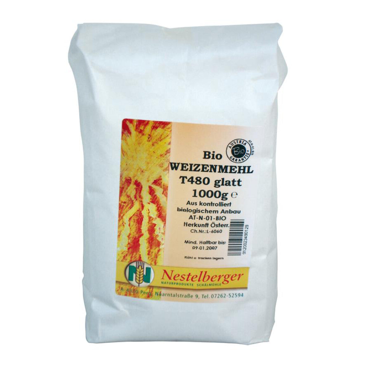 NESTELBERGER Weizenmehl T480 - 1 kg