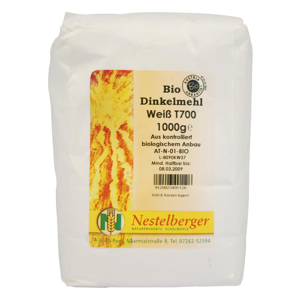 NESTELBERGER Dinkelmehl weiß T700 - 1 kg