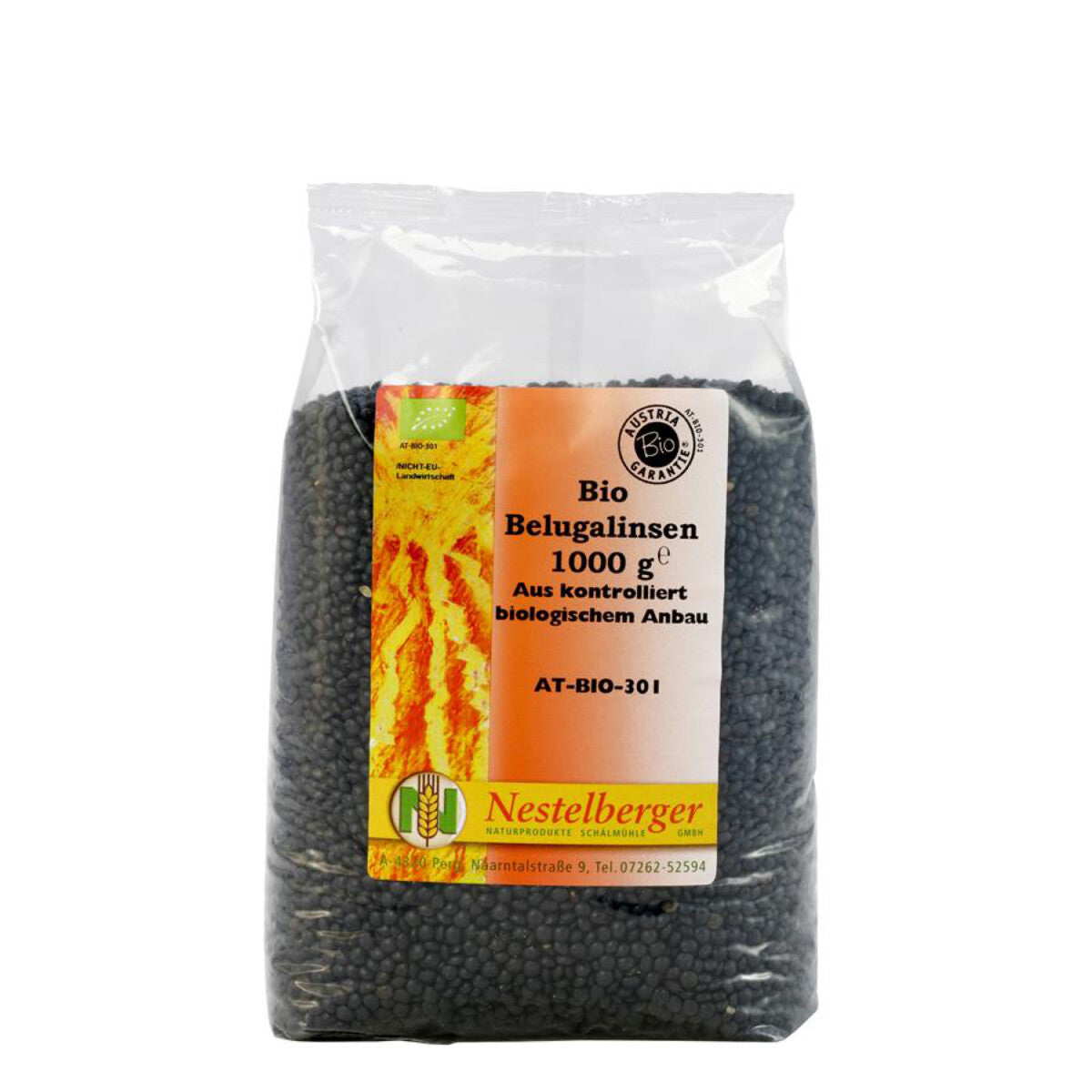 NESTELBERGER Beluga Linsen schwarz - 1 kg