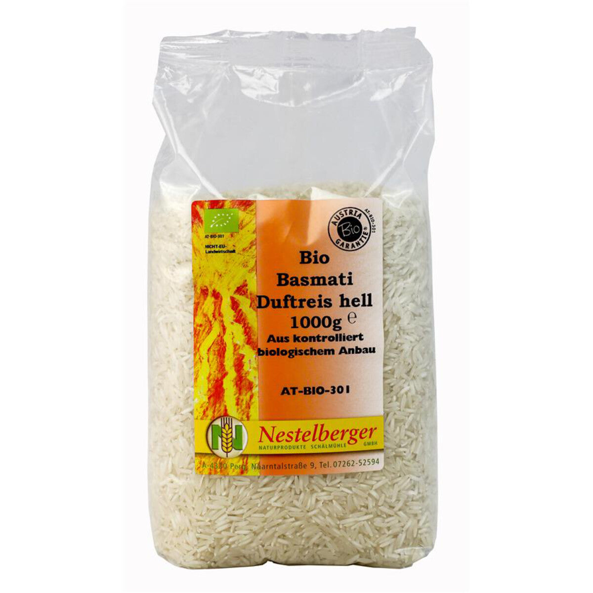 NESTELBERGER Basmati Reis weiß - 1 kg