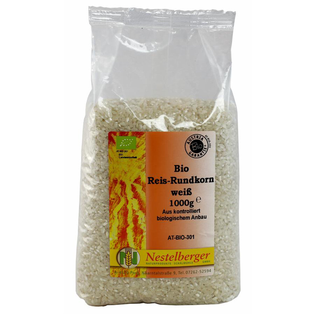 NESTELBERGER Reis Rundkorn weiß - 1 kg