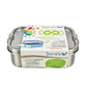 DORA'S Edelstahlbox mit Dichtung/Trennsteg - 16 x 11,5 x 6 cm