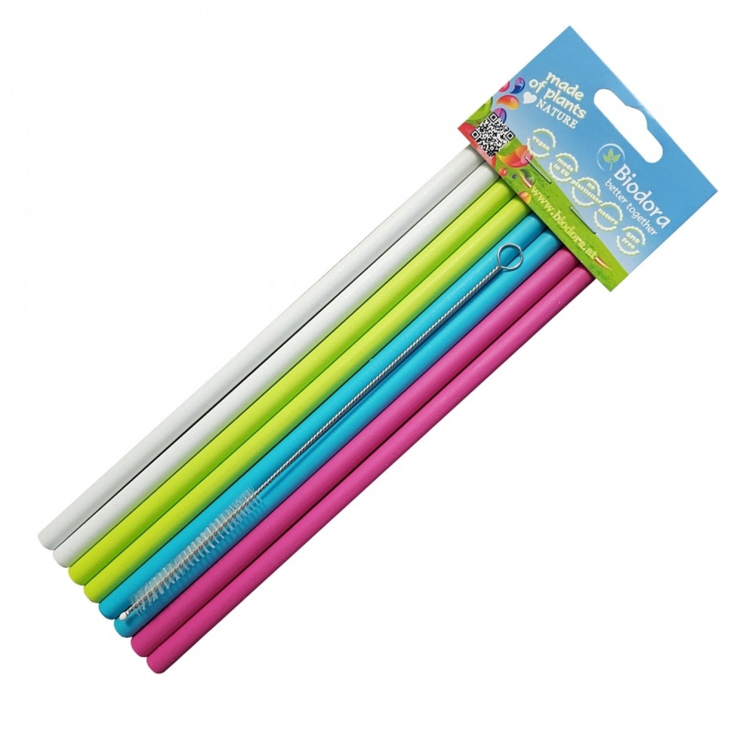 DORA'S Trinkhalme inkl. Reinigungsbürste - 8 Stk.