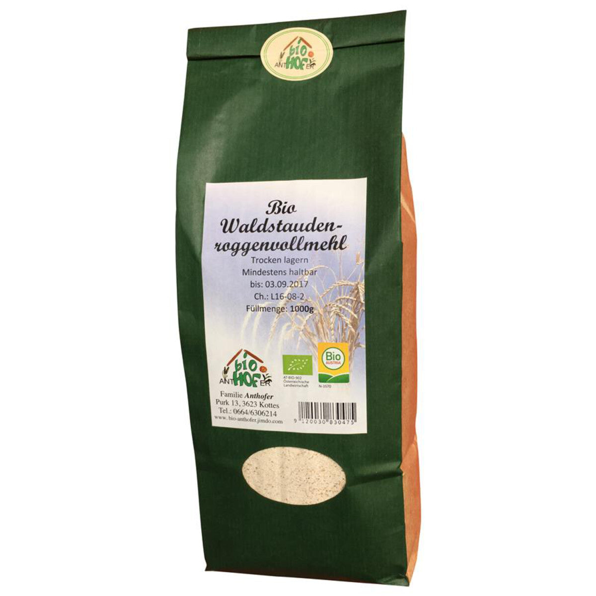 ANTHOFER Waldstauden-Roggenvollmehl - 1 kg