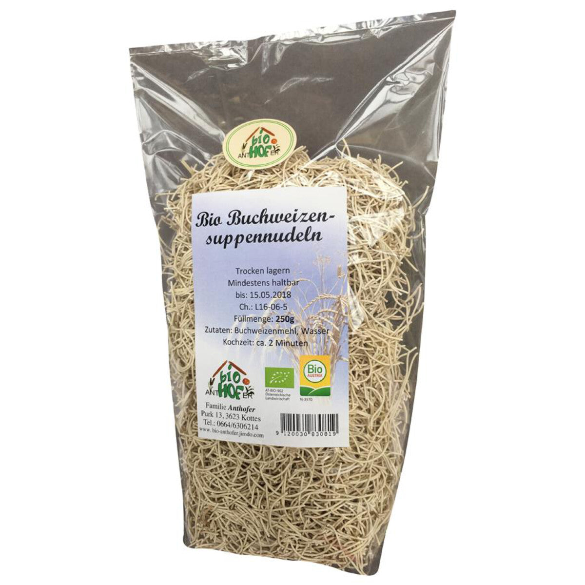 ANTHOFER Buchweizen Suppennudeln - 250 g